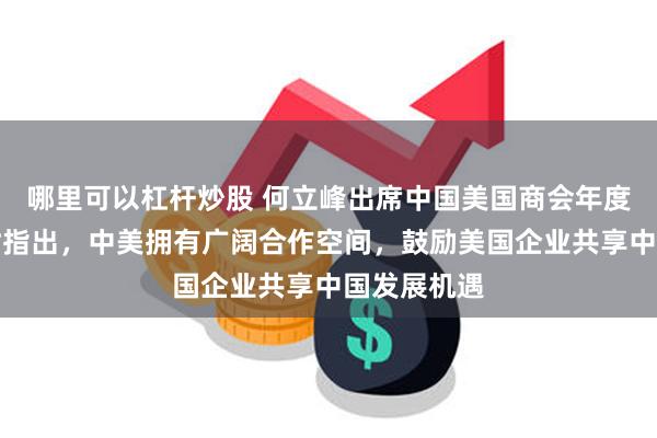 哪里可以杠杆炒股 何立峰出席中国美国商会年度答谢晚宴时指出，中美拥有广阔合作空间，鼓励美国企业共享中国发展机遇
