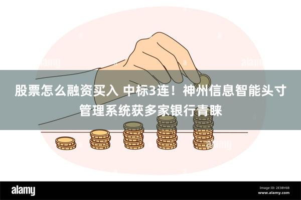 股票怎么融资买入 中标3连！神州信息智能头寸管理系统获多家银行青睐