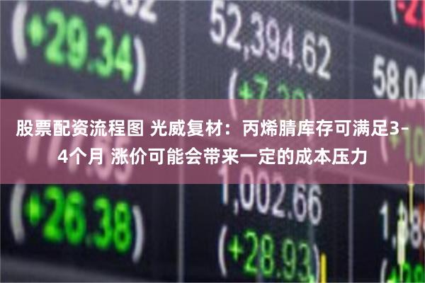 股票配资流程图 光威复材：丙烯腈库存可满足3–4个月 涨价可能会带来一定的成本压力