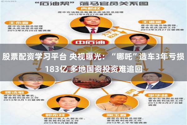 股票配资学习平台 央视曝光：“哪吒”造车3年亏损183亿 多地国资投资难追回