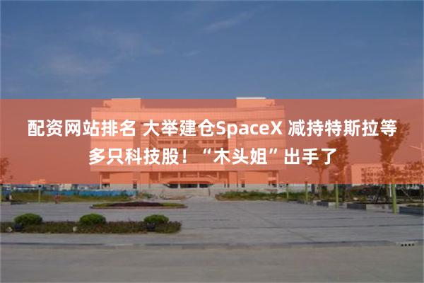 配资网站排名 大举建仓SpaceX 减持特斯拉等多只科技股！“木头姐”出手了