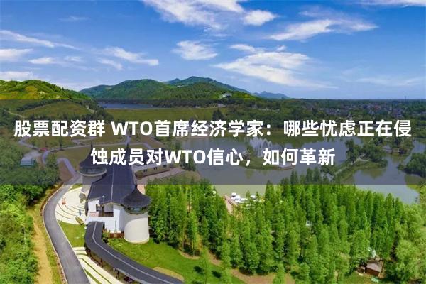 股票配资群 WTO首席经济学家:哪些忧虑正在侵蚀成员对WTO信心,如何革新