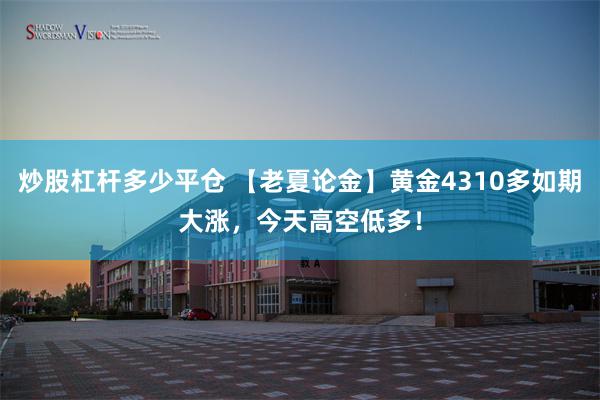 炒股杠杆多少平仓 【老夏论金】黄金4310多如期大涨,今天高空低多!