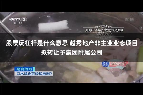 股票玩杠杆是什么意思 越秀地产非主业业态项目拟转让予集团附属公司