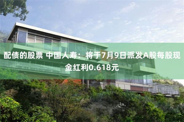 配债的股票 中国人寿:将于7月9日派发A股每股现金红利0.618元
