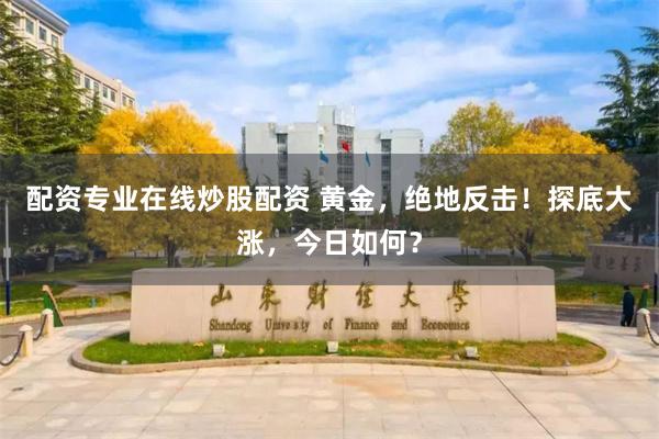 配资专业在线炒股配资 黄金，绝地反击！探底大涨，今日如何？