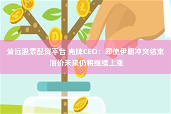 清远股票配资平台 壳牌CEO:即使伊朗冲突结束 油价未来仍将继续上涨
