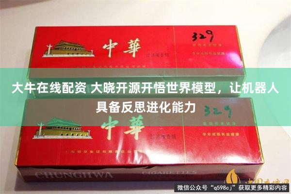 大牛在线配资 大晓开源开悟世界模型，让机器人具备反思进化能力