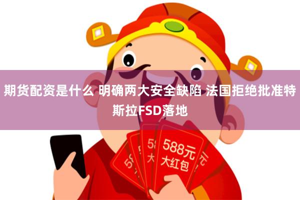 期货配资是什么 明确两大安全缺陷 法国拒绝批准特斯拉FSD落地
