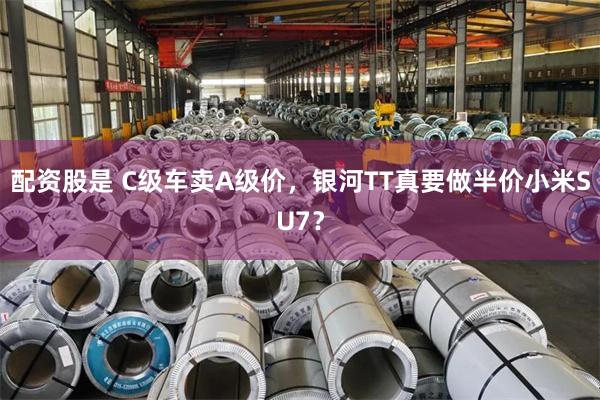 配资股是 C级车卖A级价，银河TT真要做半价小米SU7？